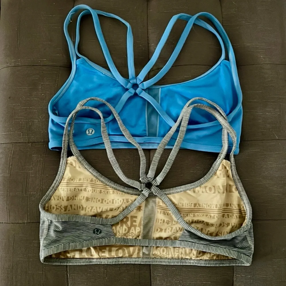 Two lululemon strappy sports bra ~ sizes 4 and 6 ~ EUC - Picture 2 of 11